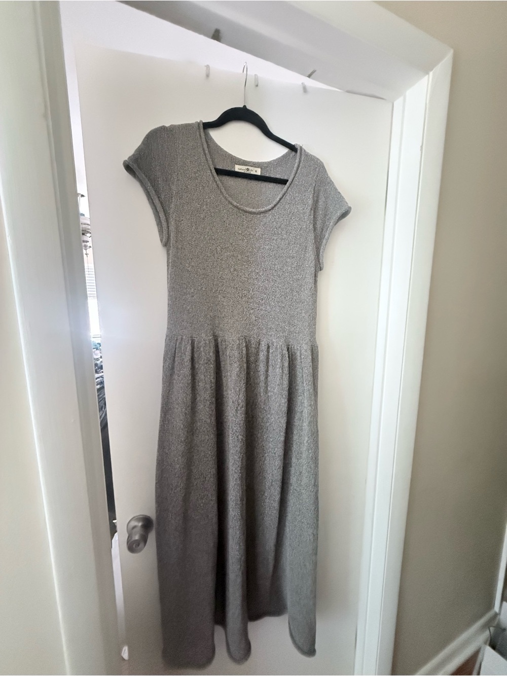 Natural Life Casual Heather Gray Maxi Dress